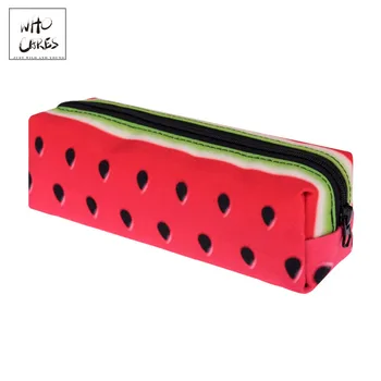 

watermelon 3D Printing Cosmetic bag women fashion makeup bag organizer pouch necessaire trousse de maquillage bags pencil case
