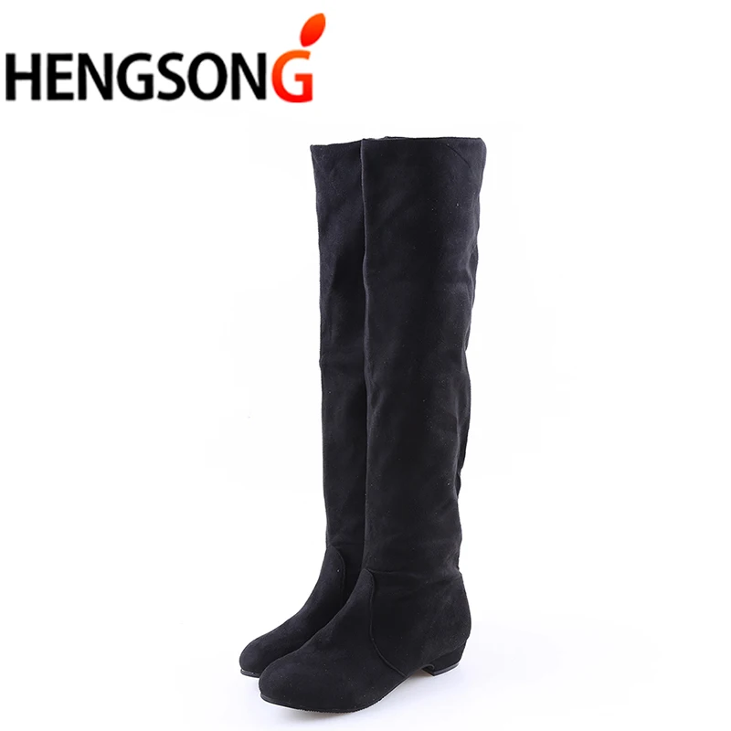 Женские высокие сапоги модные женские выше колена сезон осень зима Bota Feminina до