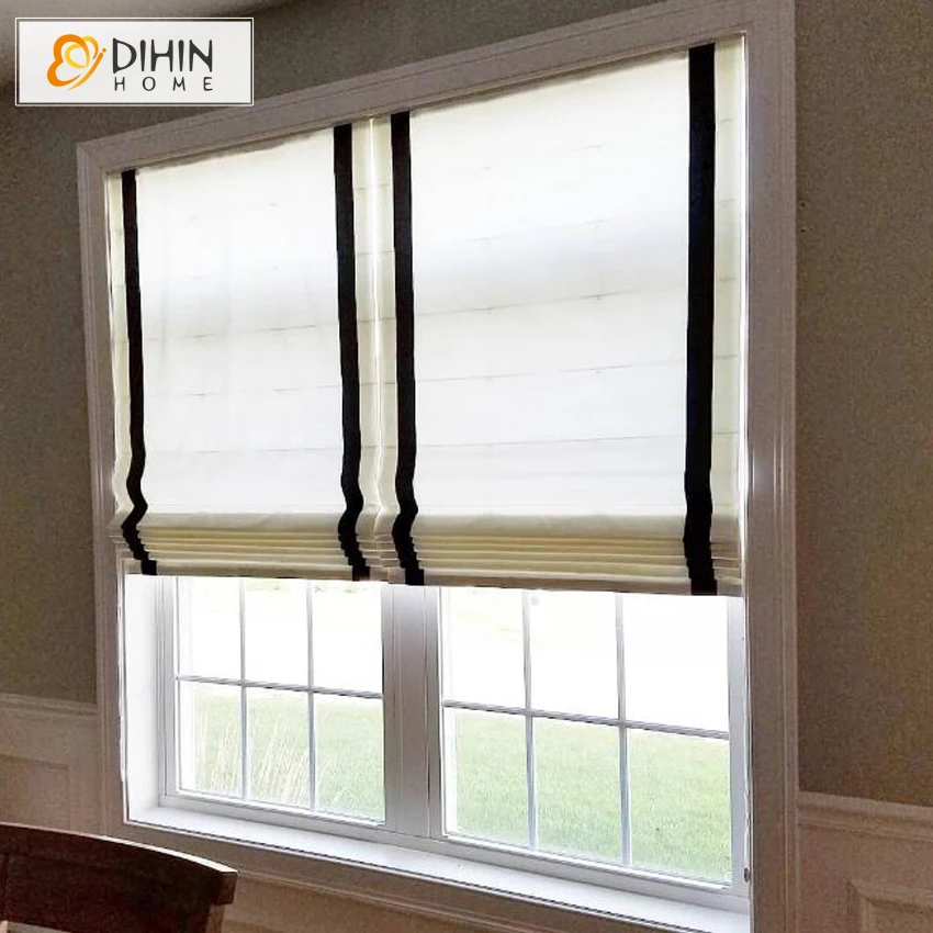 

DIHIN HOME Included Curtains Roller Blinds Fabric Roman Shade Roman Blinds Finished Curtains