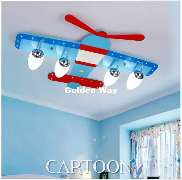 Современный Воздушный самолет, декоративный светодиодный потолочный светильник для спальни, детской комнаты, домашний декоративный потолочный светильник