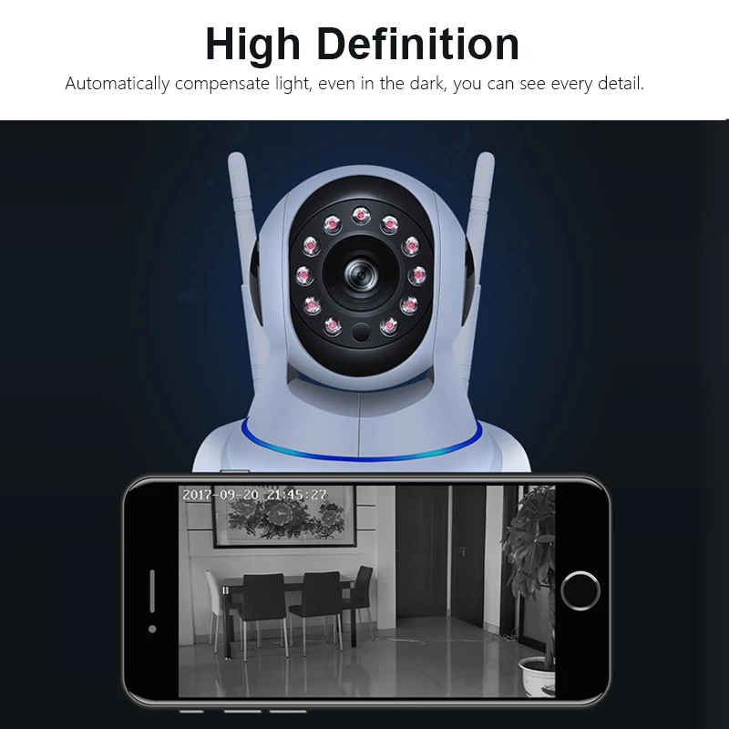 1080P Wireless IP Camera Wifi Surveillance Home Security Camera Night Vision Smart App Remote Control CCTV Camera Baby Monitor