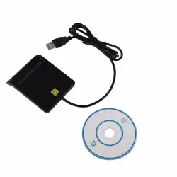 USB 2,0 смарт-Картридер для чиповых карт флэш мульти карта памяти распознаватель смарт-карты/ID считыватель карт Plug And Play для ПК кард-ридер