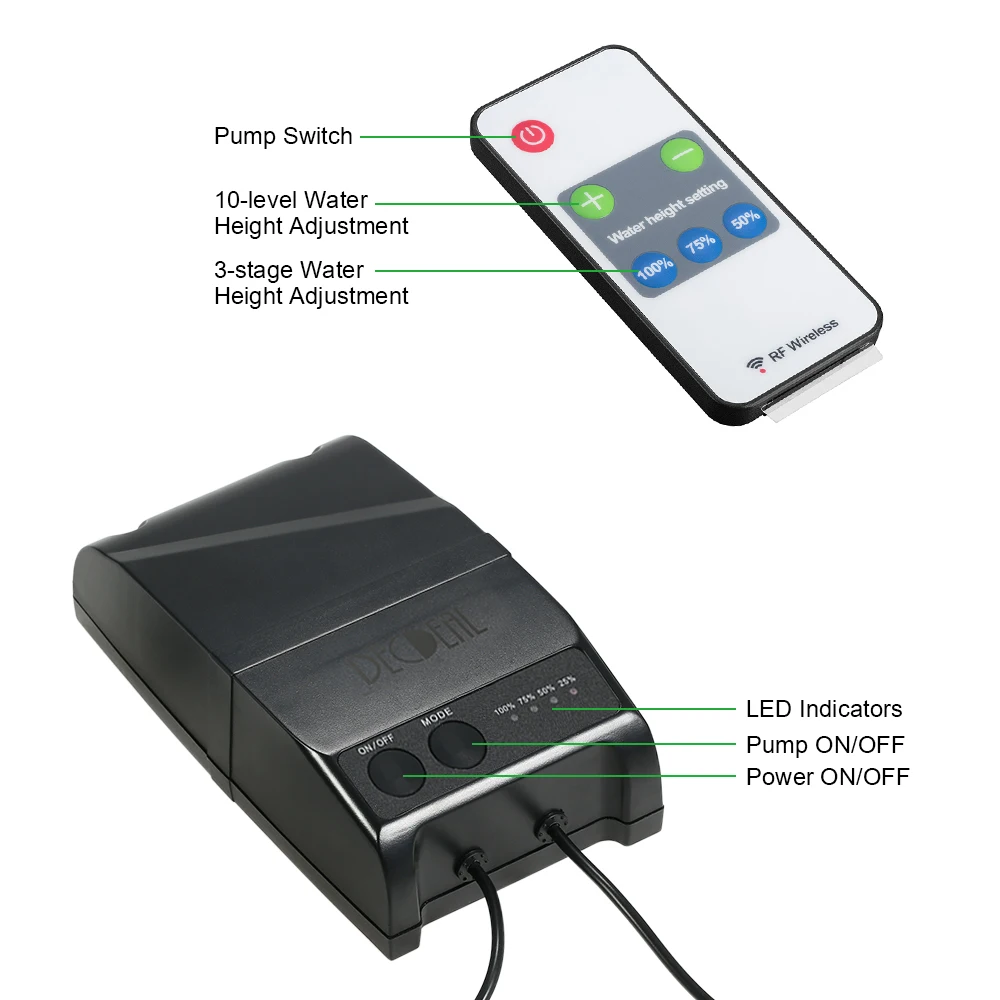 Decdeal Простота установки и использования 15 Вт Солнечный водяной насос фонтанная система с батареей дистанционного управления для наружного украшения сада