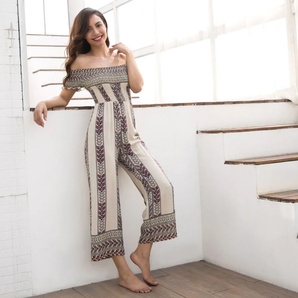 ethnic print jumpsuit