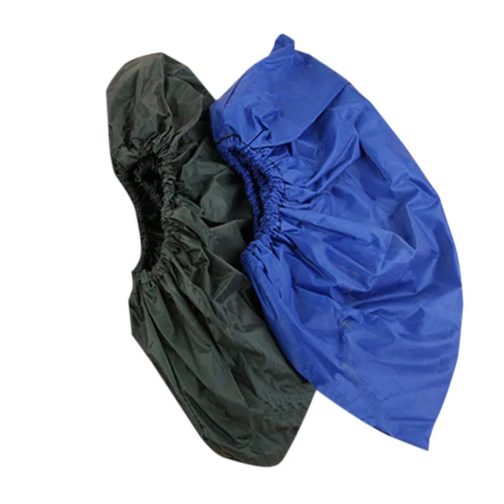 2 пары унисекс многоразовая водонепроницаемая обувь для дождевой погоды из пвх покрытие черный синий утолщение и износостойкость водонепроницаемые бахилы