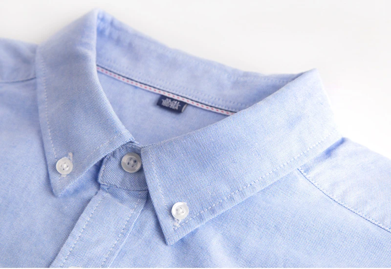 100% хлопок 2018 Лето текстильной Оксфорд новые мужские брендовые рубашки с коротким рукавом повседневные однотонные мужские рубашки модные
