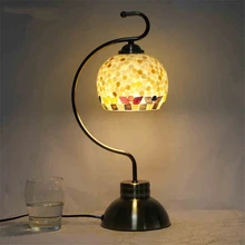 Настольные лампы огни лист металла лампа Средства ухода за кожей Ткань Лампы для мотоциклов мастерил новая настольная лампа для Спальня украшения прикроватные тумбочки, Рабочий стол Освещение