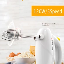Ручной Электрический пищевой миксер взбивальная машина для жидкого полуфабриката яйца блендер перемешиваемый венчик Крем торт выпечки мешалка 5 скоростей Автоматическая мешалка