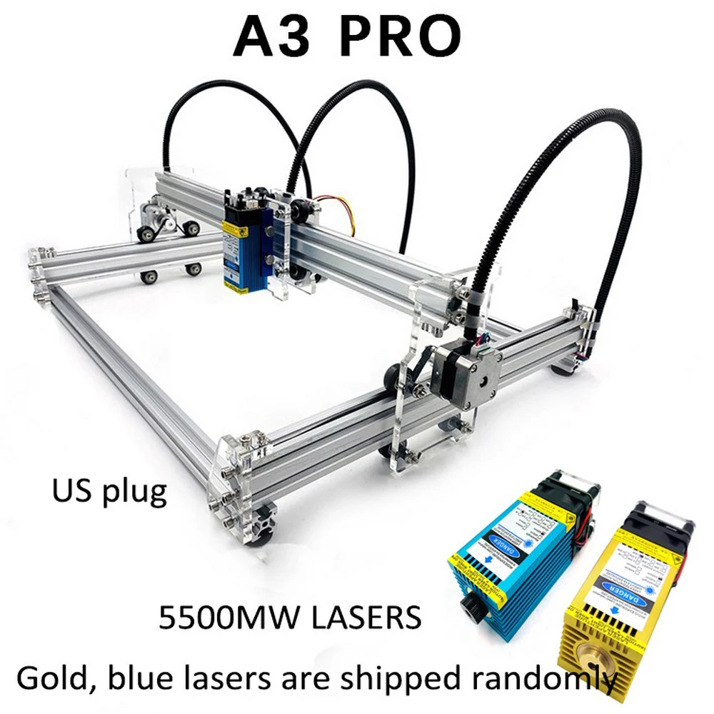 

New 15W A3 Pro Wood Router CNC Metal Laser Engraving Machine Stainless Steel Acrylic 500mw 2500mw 5500mw 15000mw DIY Mirco USB