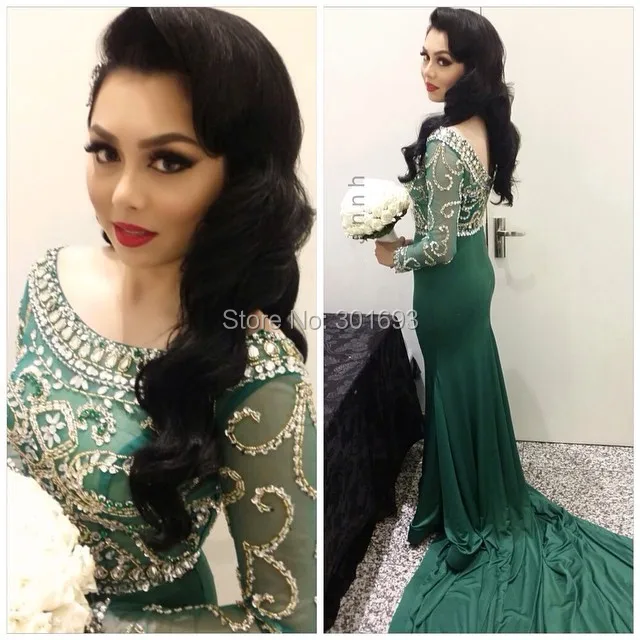 Emerald Green Long Sleeve Dress