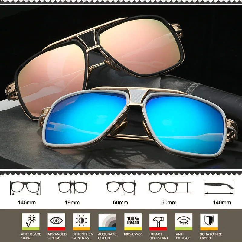 SHAUNA, 11 цветов, винтажные мужские Квадратные Солнцезащитные очки, негабаритные, модные женские градиентные/отражающие/прозрачные линзы, очки UV400
