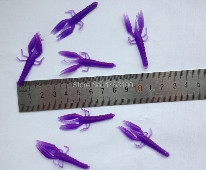 Free Shipping 30pcs/lot 50mm Soft Silicone Shrimp Crayfish Bait Fluke Fishing Fish Lure | Спорт и развлечения