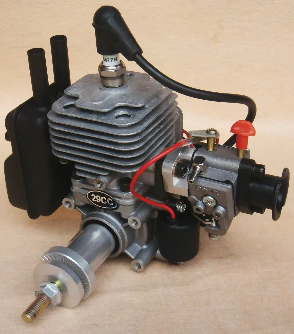 RC газовый двигатель 29cc одноцилиндровый двухтактный. Двигатель с воздушным