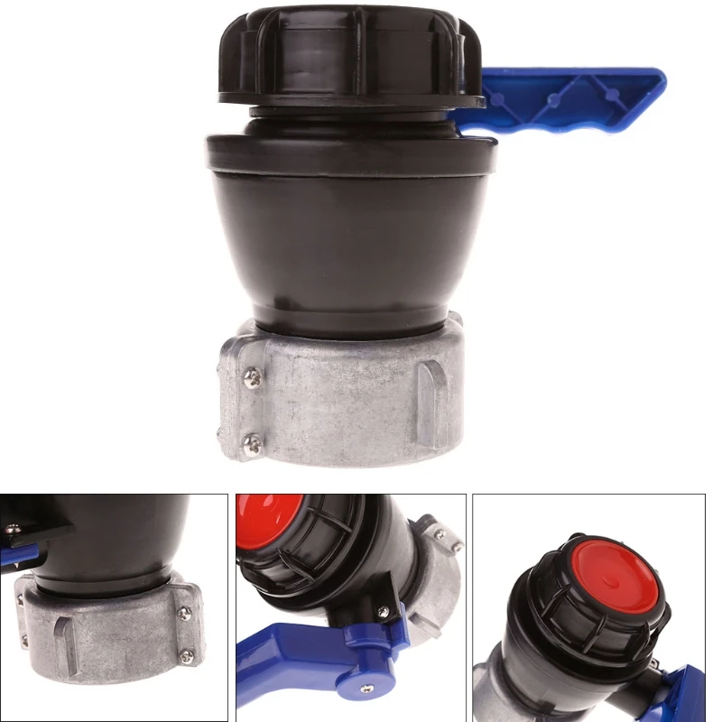 IBC Tote Tank Ball Valve Drain Adapter 2.44" Coarse Thread 62mm