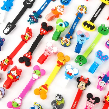 

50pcs/lot 2016 New Cartoon Model Headphone Cord Holder Earphone Cable Wire Organizer USB Charger Cable Winder Best Gift