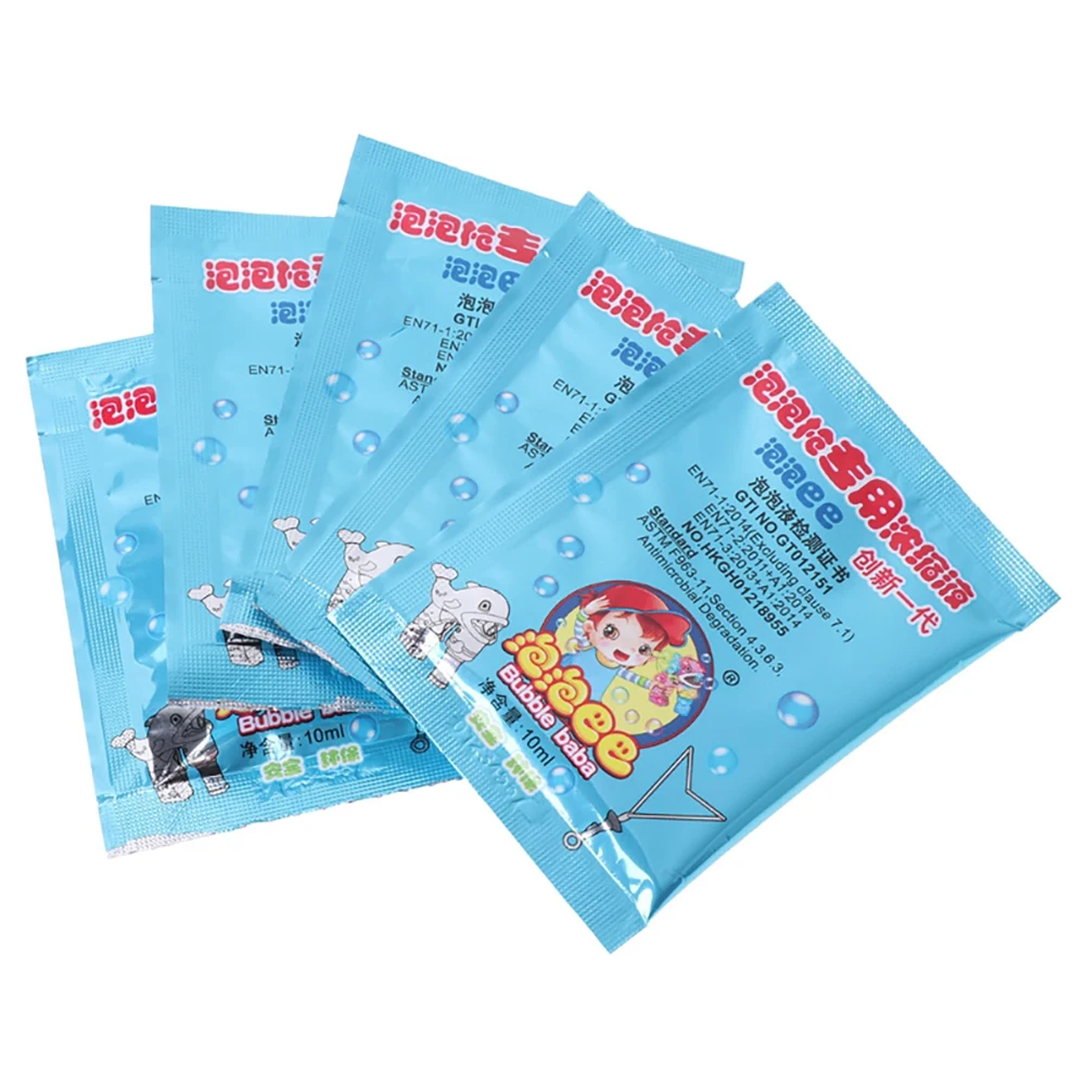 5,10PCS Water Soap Bubble Liquid Bubble Refills Toys Bubbles Water Concentrate Soap Materials 10ml For Bubbling Gun Refills Toy