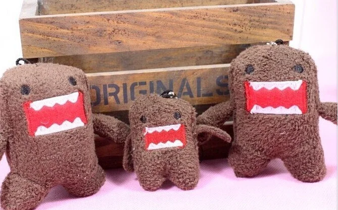 

Size Bigger 7*5CM Domo KUN Plush Stuffed TOY String Charm Strap Pendant Keychain DOLL , Wedding TOY Bouquet TOY