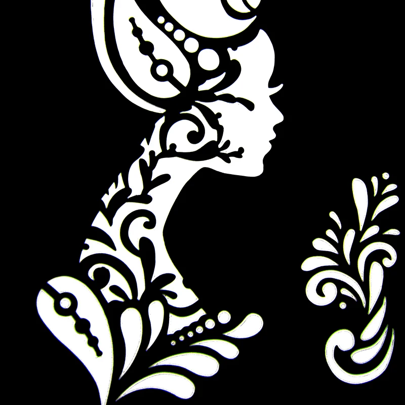 large flower glitter tattoo stencil cute drawing templateswoman female gril kids airbrush henna tattoo stencils for body paint in body paint from beauty - Kids Drawing Templates large flower glitter tattoo stencil cute drawing templateswoman female gril kids airbrush henna tattoo stencils for body paint in body paint from beauty - Kids Drawing Templates