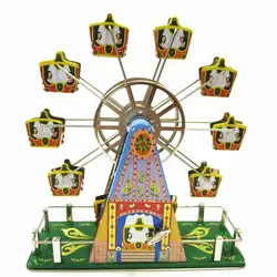 Коллекция для взрослых Ретро заводная игрушка Металл Олово музыка колесо обозрения механическая игрушка Заводной игрушки цифры Модель