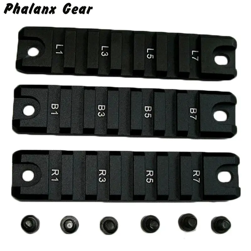 7 слотов 3 шт. Тактический рис гонка 20 мм Вивер Пикатинни Набор рельсов для G36 G36C болт на военном снаряжение охотничьи аксессуары