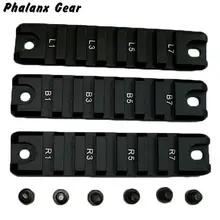 7 слотов 3 шт. Тактический рис гонка 20 мм Вивер Пикатинни Набор рельсов для G36 G36C болт на военном снаряжение охотничьи аксессуары