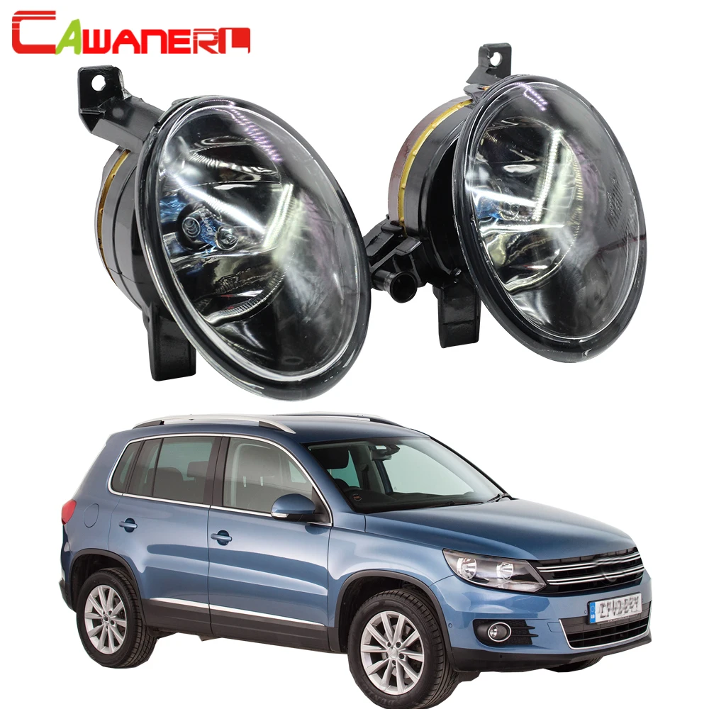 Cawanerl для Volkswagen Tiguan 100W Противотуманные фары Дневные Фары Светильник 9006 HB4 галогенные лампы дневного света светильник DRL 12V 2012 2013