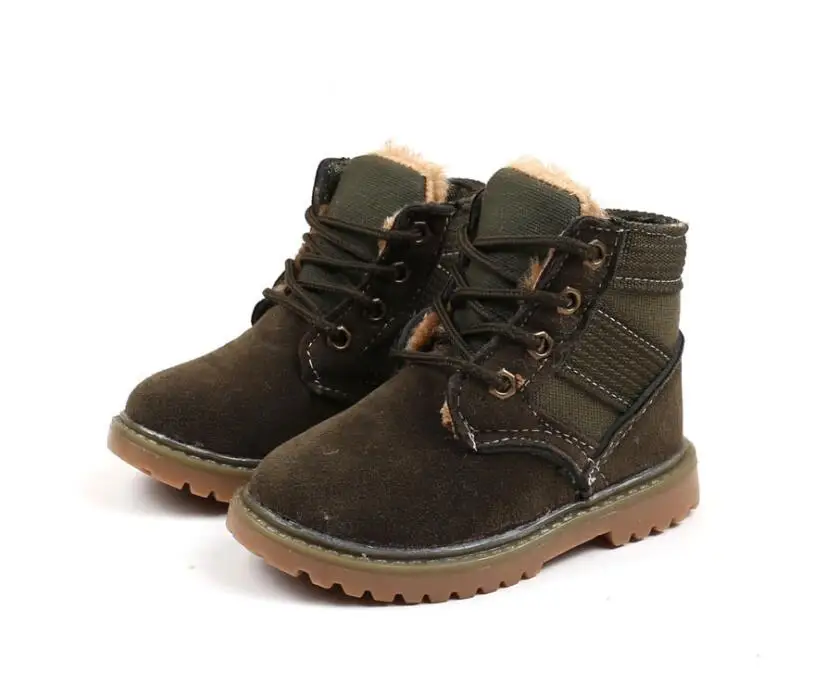 Plush children cotton snow boots-12