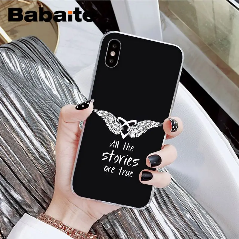 Babaite shadowhunters TPU لينة سيليكون شفاف جراب هاتف ل أبل فون 8 7 6 6 ثانية زائد X XS ماكس 5 5 ثانية SE XR الهواتف المحمولة