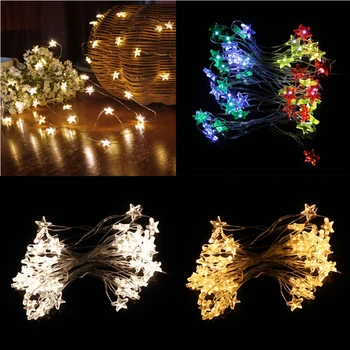 

3m 30 LED Waterproof Stars Copper Wire Fairy String Lights Battery Operated Xmas Wedding Christmas Decor