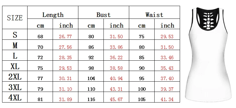COYOUNG Brand Summer Women Tank Top Sleeveless Back Hollow Out 3D Print Skeleton and Rose Vest Tops Casual Sexy Clothing Tees Tops