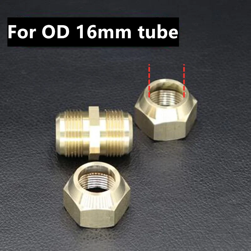 6 мм-16 мм медные трубки, латунные прямые разъемы для системы трубопроводов кондиционера