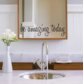 

2019 Be Amazing Today Family Home Wall Sticker Decal Mural DIY Home Decor Suelo Vinilico Adhesivo