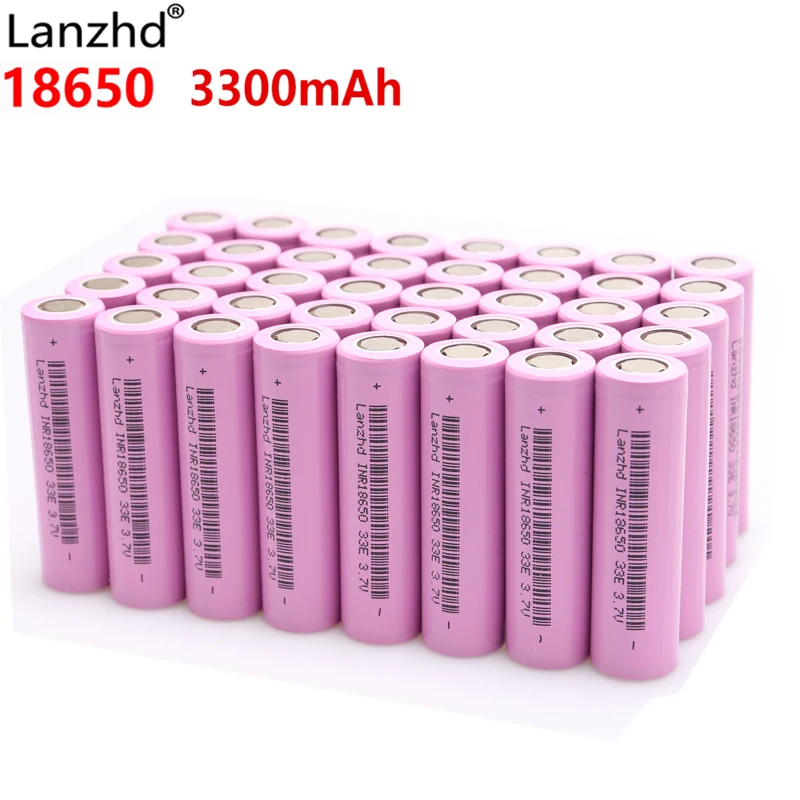 Lanzhd аккумуляторные батареи 18650 батарея Li ion 3,7 V 3300mAh INR18650 литий-ионный 18650 30A 18650VTC7 18650(5-40 шт