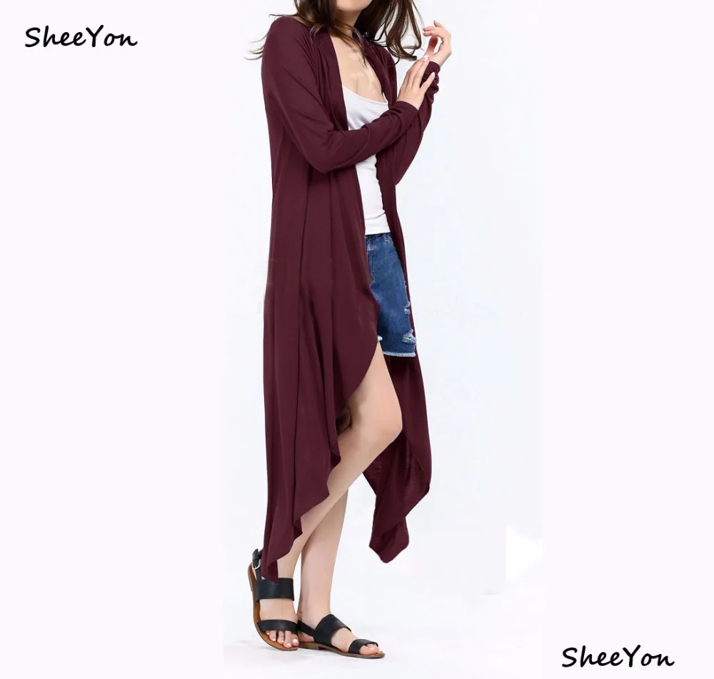 SheeYon Sweater For Women Knitwear Long Full Cardigan