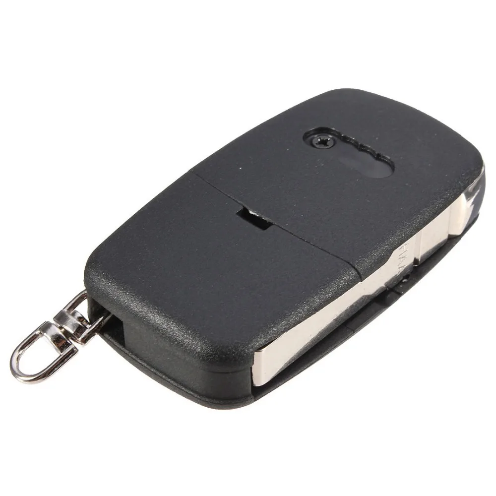 2 BUTTON FOLDING FLIP REMOTE KEY BLANK FOB CASE SHELL PAD FOR AUDI A2 A3 A4