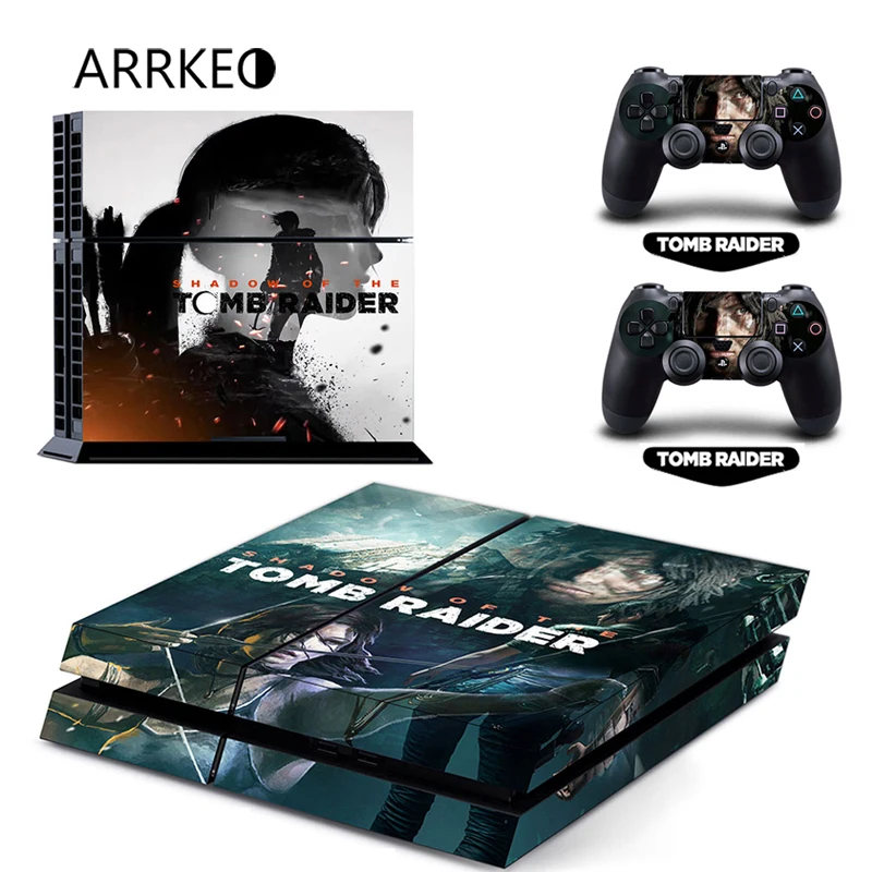 

ARRKEO Popular Game Shadow of the Tomb Raider Cover Decal PS4 Skin Sticker for Sony PlayStation 4 Console 2 Controller Skins