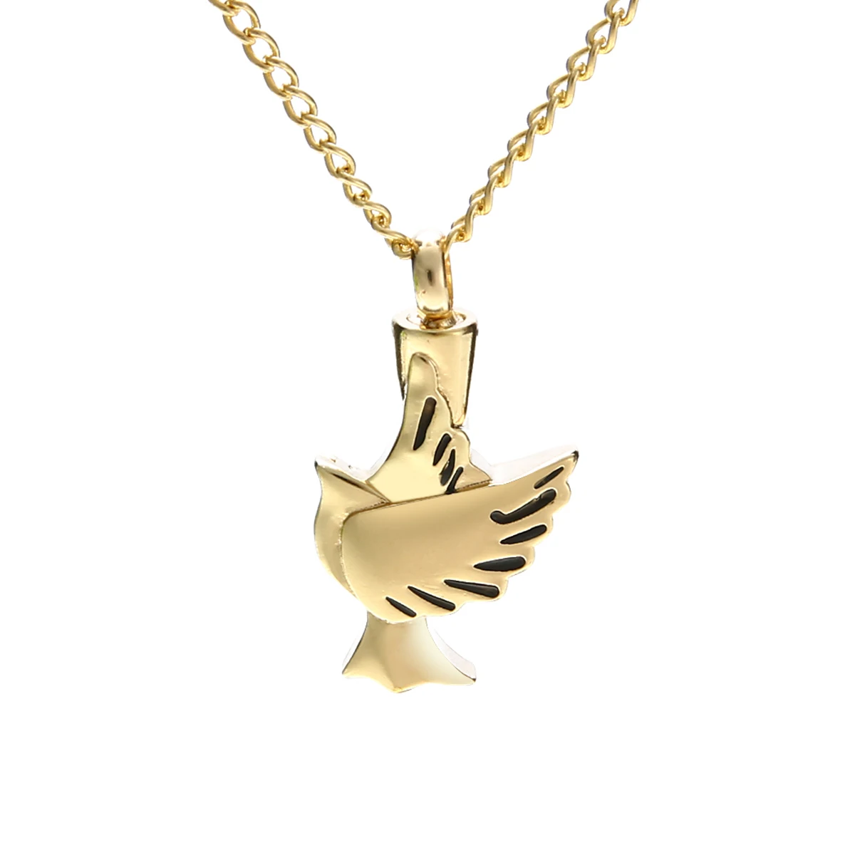 Shellhard Gold Color Urn Cremation Pendant Necklace Vintage Love Heart Ash Holder Mini Keepsake Necklaces Memorial Jewelry