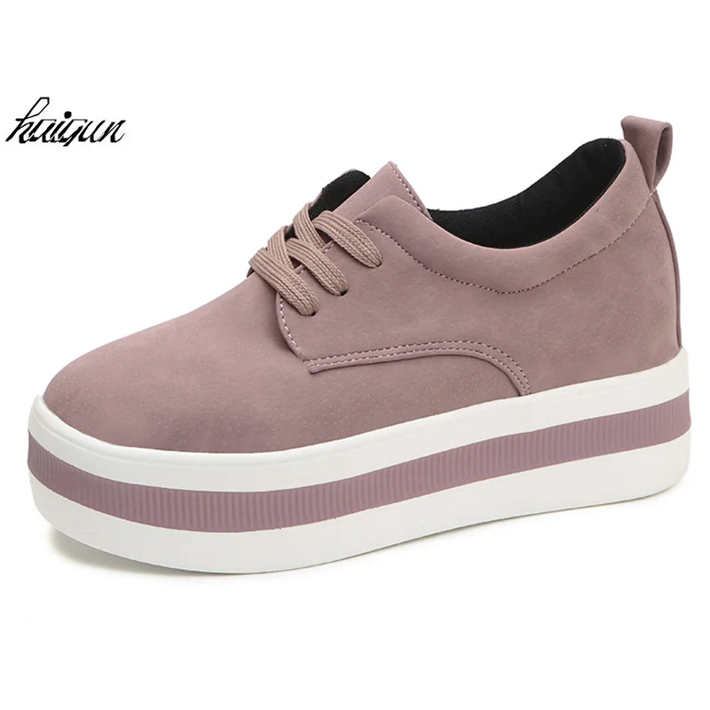 

2018 Spring Autumn Ladies Casual Shoes Pink Women Platform Shoes Female Chaussure Comfortable Sneakers Soft Outdoor Shoes 35-39