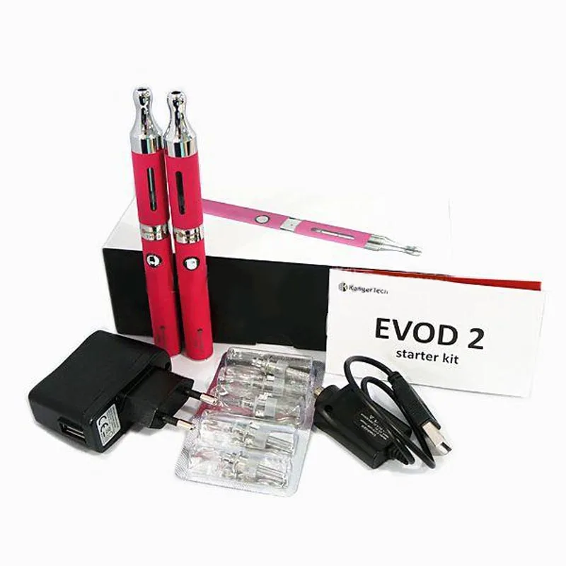 Новый оригинальный стартовый комплект Kanger EVOD 2 с емкостью Evod 650 мАч двойной Evod2 7