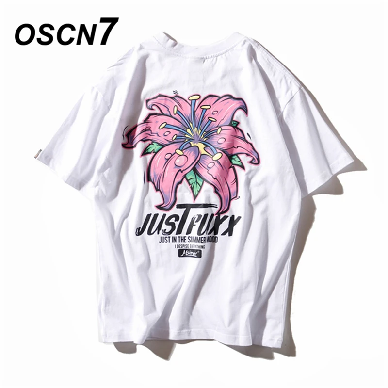 OSCN7 графический дизайн принт короткий рукав Мужская Повседневная футболка Женская 2019 летняя Ретро Уличная тренд хип хоп Топ Футболка