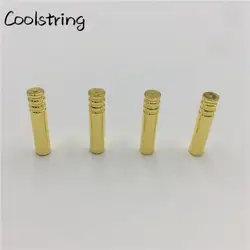 Coolstring 4 шт./1 компл. 4,0*20 мм плоский рот металлические аглеты покрытие DIY Круглый пуля советы для толстовки шнурки головы