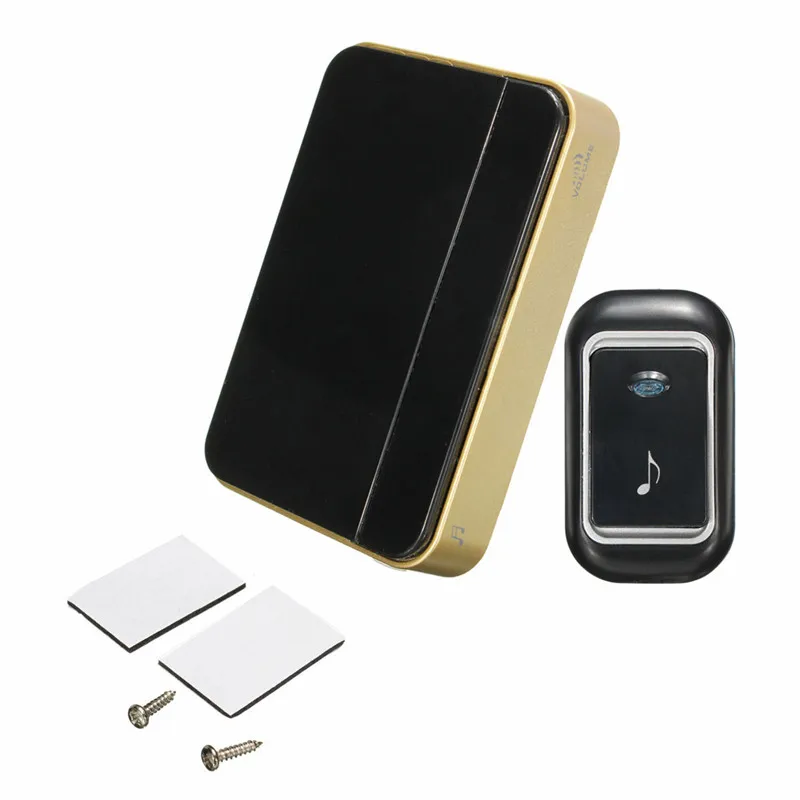 

Top Quality Wireless Cordless Chime 36 Melodies 120m Range DoorBell+Receiver US Plug 3 Colors Black/ Yellow/White