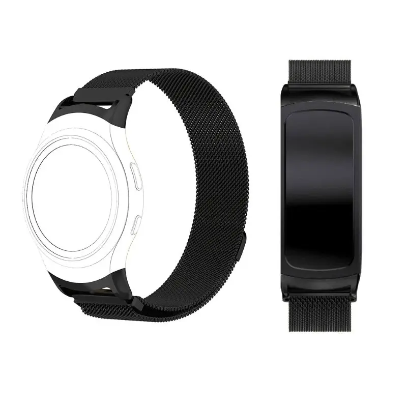 Браслет из нержавеющей стали магнитный ремешок для samsung gear Fit 2 Fit2 Pro SM R360 Смарт