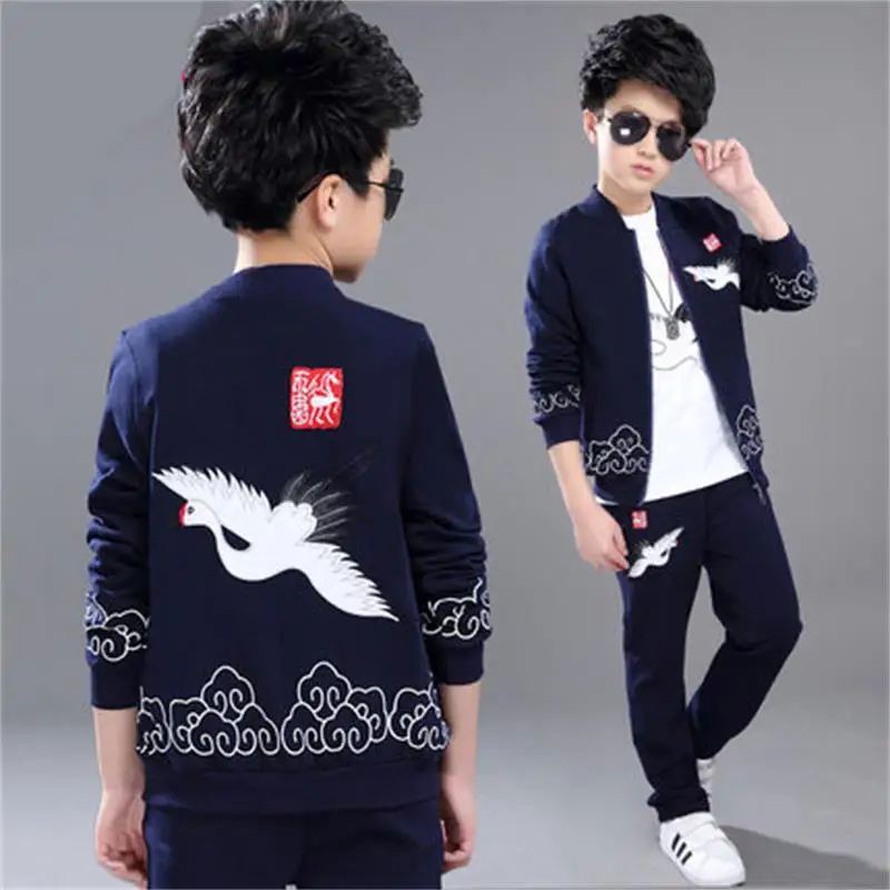 

Hot Big children's clothing boy spring 2018 new children's spring and autumn suit fashion tide clothes boy spring three-piece