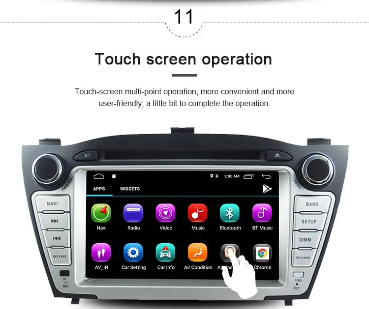 JDASTON Android 10 автомобильный dvd-плеер для hyundai IX35 TUCSON 2009-2013 Мультимедиа gps навигация 2 Din автомагнитола аудио стерео wifi