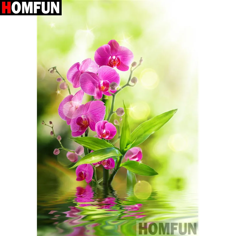 Алмазная 5d-картина HOMFUN цветы тюльпана вышивка крестиком из квадратных/круглых