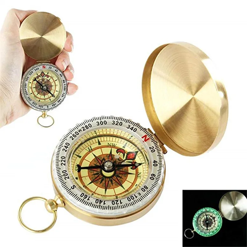

Camping Compass Keychain Luminous Wayfinder Outdoor Survival Gear Barometer Handle GPS Compas For Tourism Equipment Hiking Tools