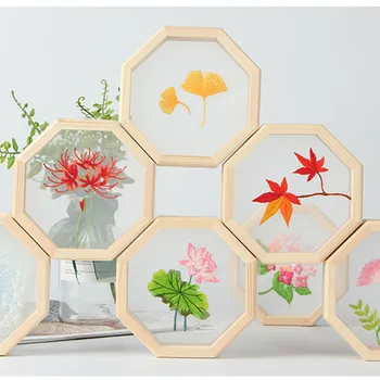 

Organza Flower Embroidery Kits Plant Handmade Needlework Hoop Cross Stitching for Beginner with Frame Art Craft Home Decor