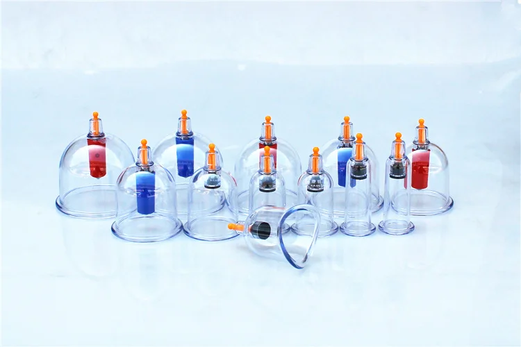 New Traditional  Chinese Medical 12 Cups Vacuum Body Cupping Set Portable Massage Therapy Kit Body Suction With Extension Tube-6