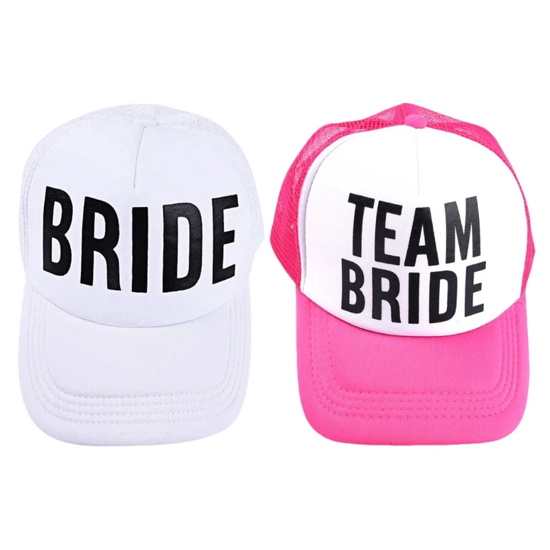 

2018 Hot Bride Baseball Hat Bridal Wedding Party Trucker Cap A17_40